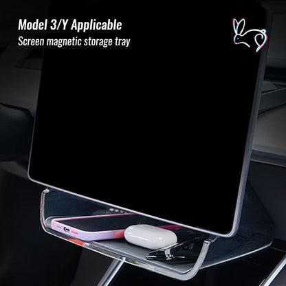 Tesla Model 3Y Magnetic Tray Storage Box Under The Central Control Screen