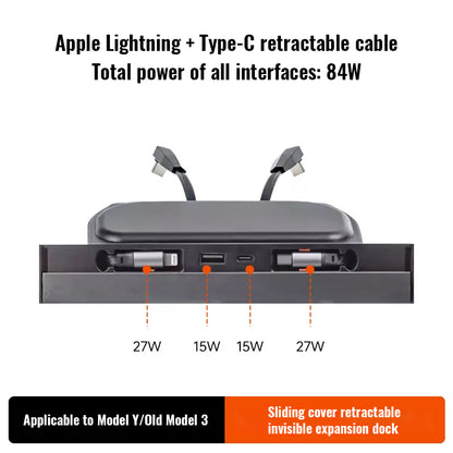 New Model 3/Y Sliding Telescopic Central Control Docking Station-DS02