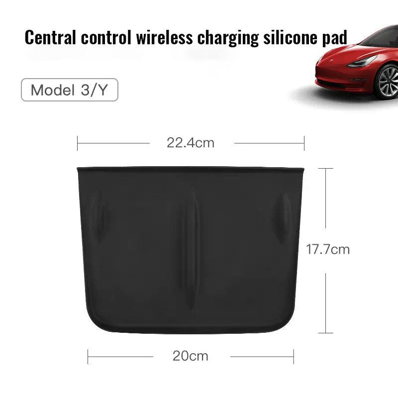 Tesla's New Model 3/Y Central Control Wireless Charging Silicone Pad