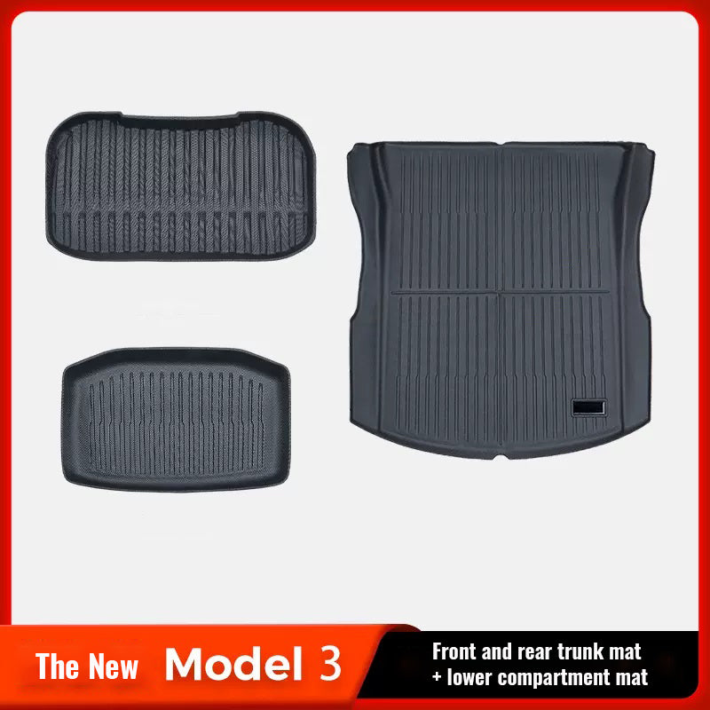 Tesla's New ModelY3 Trunk Mat Modely Front And Rear TPE Trunk Mat