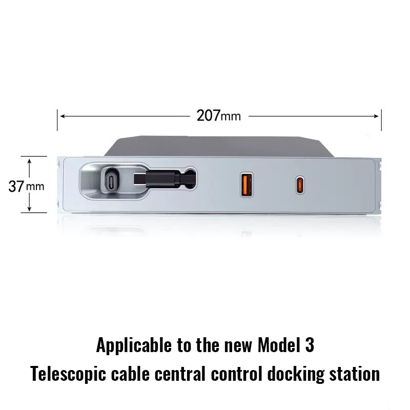 New Model 3/Y Sliding Telescopic Central Control Docking Station-DS02