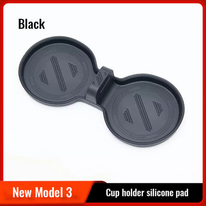 Tesla New Model 3 Of The Central Control Cup Holder Silicone Pad Storage Box