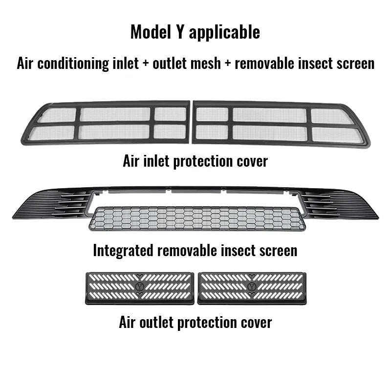 Tesla Model 3/Y Air Conditioning Air Inlet Protection Cover Filter Insect Screen