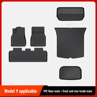 Tesla's New ModelY3 Trunk Mat Modely Front And Rear TPE Trunk Mat